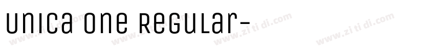 Unica One Regular字体转换 Unica One Regular字体转换